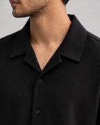 Black Resort Collar Shirt - Shop For Asha