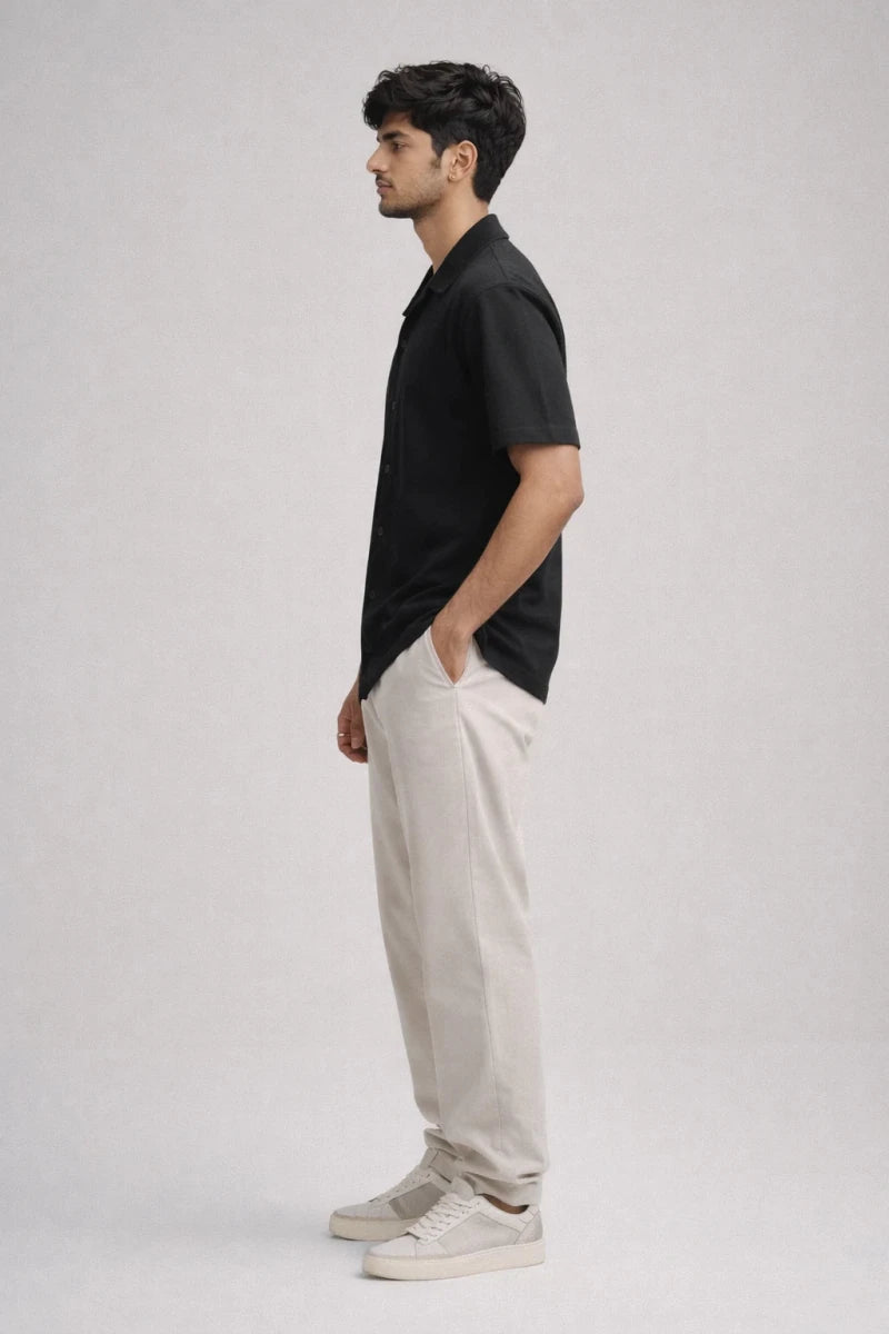 Black Resort Collar Shirt - Shop For Asha