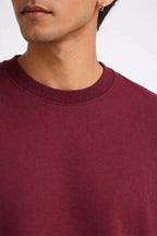 Box Fit T-Shirt: Burgundy - Shop For Asha