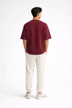 Box Fit T-Shirt: Burgundy - Shop For Asha
