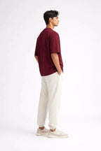 Box Fit T-Shirt: Burgundy - Shop For Asha