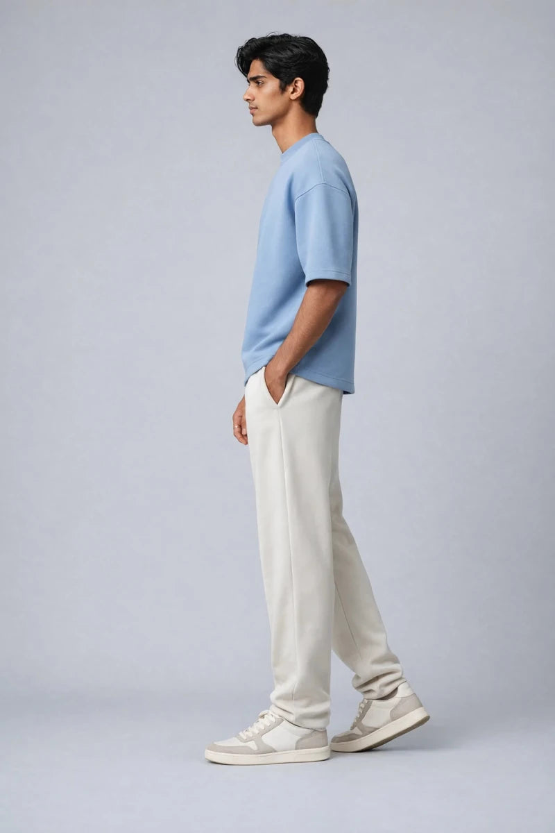 Box Fit T-Shirt: Finch Blue - Shop For Asha