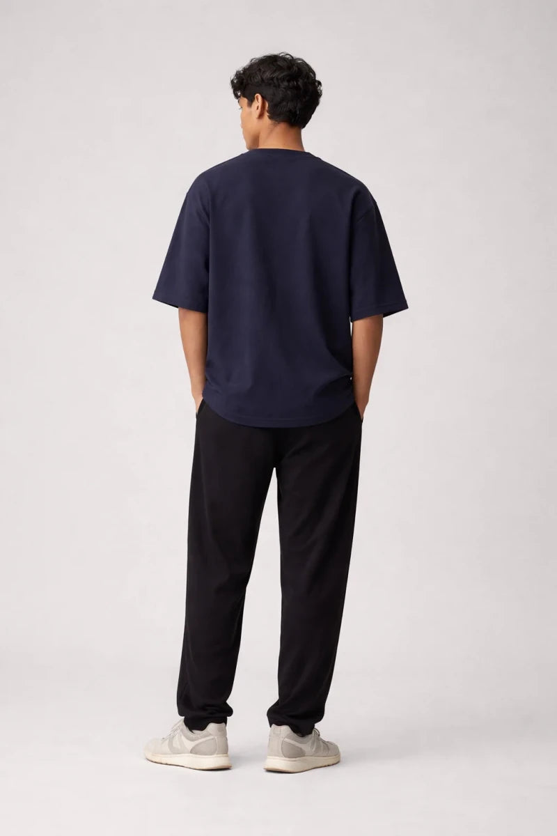 Box Fit T-Shirt: Navy - Shop For Asha