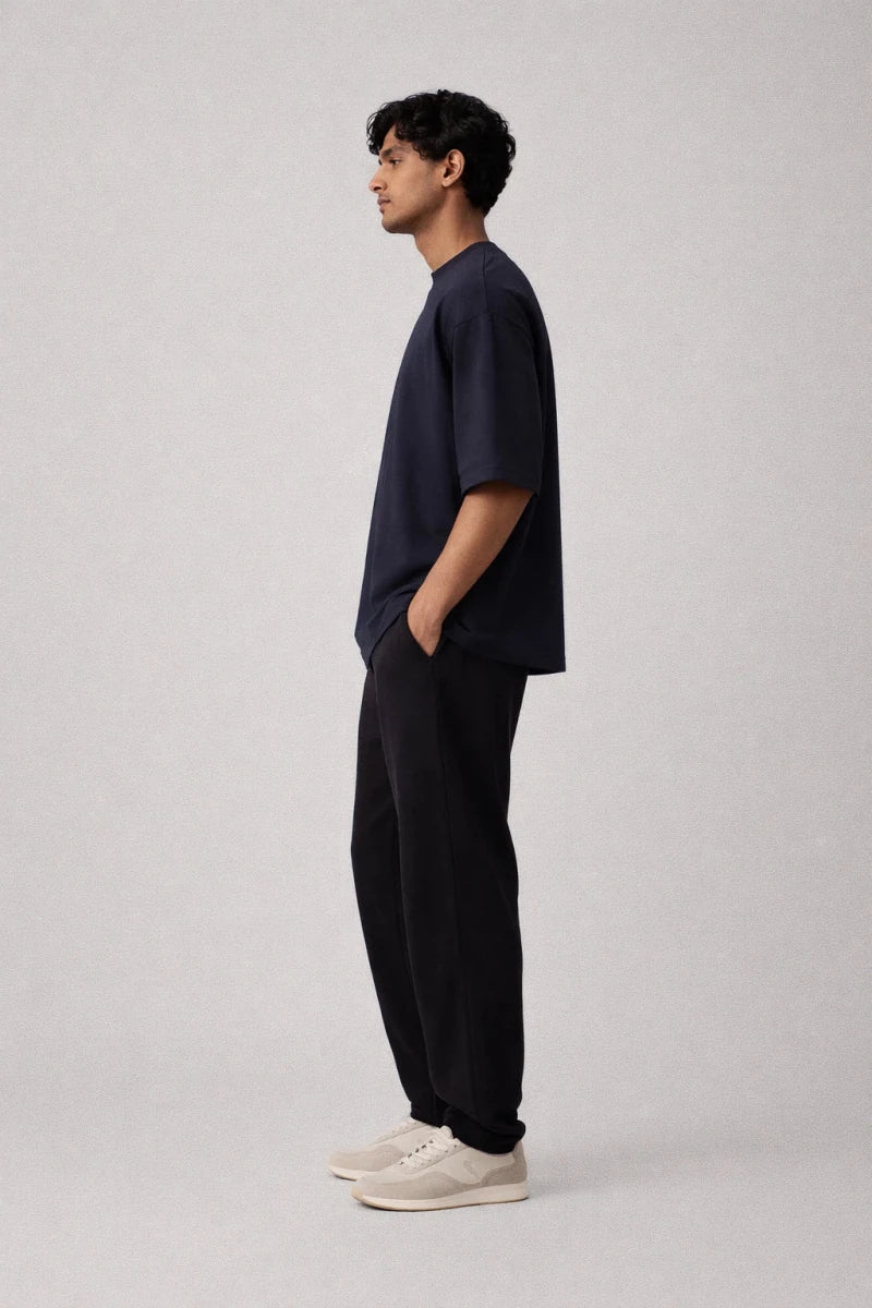 Box Fit T-Shirt: Navy - Shop For Asha