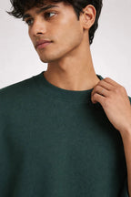 Box Fit T-Shirt: Rain Forest Green - Shop For Asha