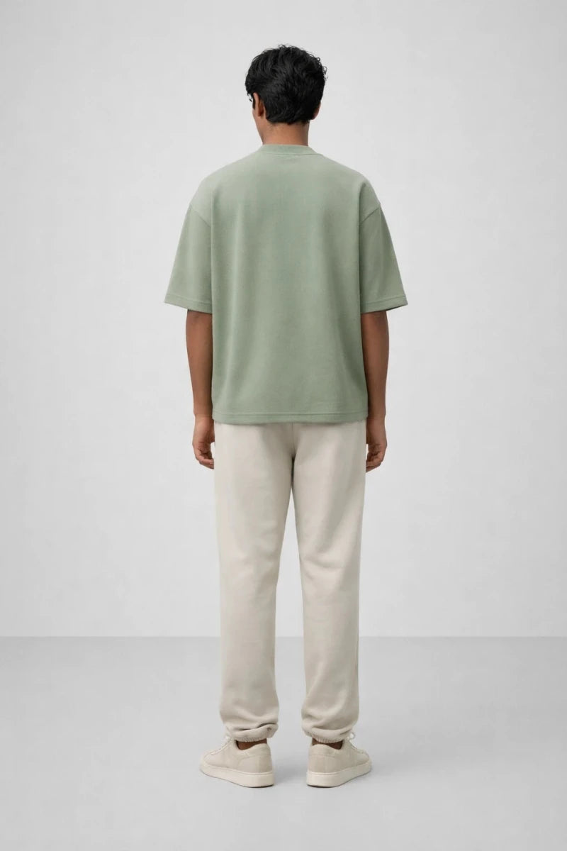 Box Fit T-Shirt: Sage Green - Shop For Asha