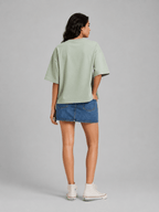 Box Fit T-Shirt: Sage Green for women - Shop For Asha