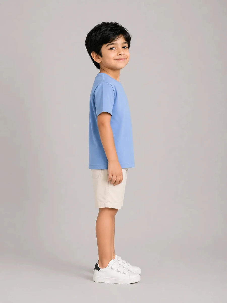 Boys Everyday T-shirt: Powder Blue - Shop For Asha
