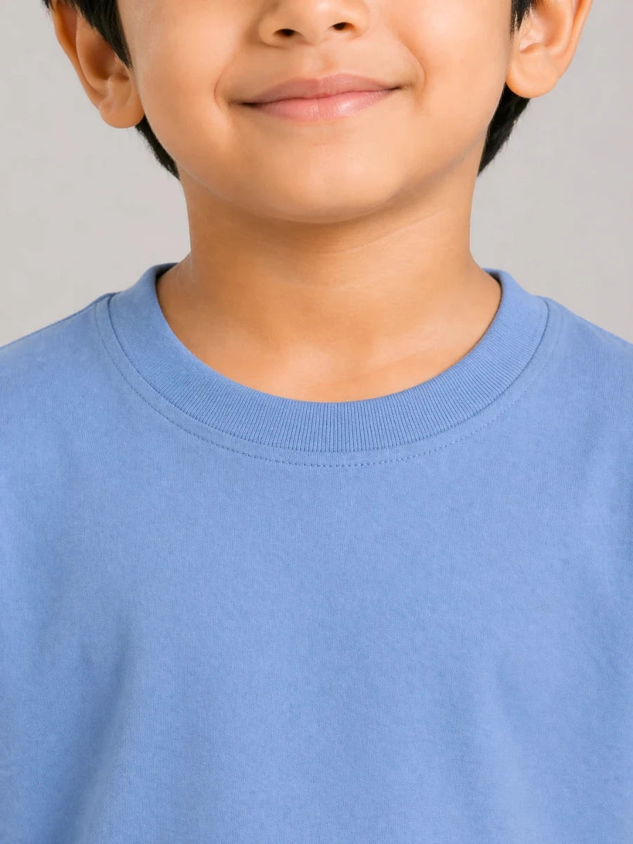 Boys Everyday T-shirt: Powder Blue - Shop For Asha