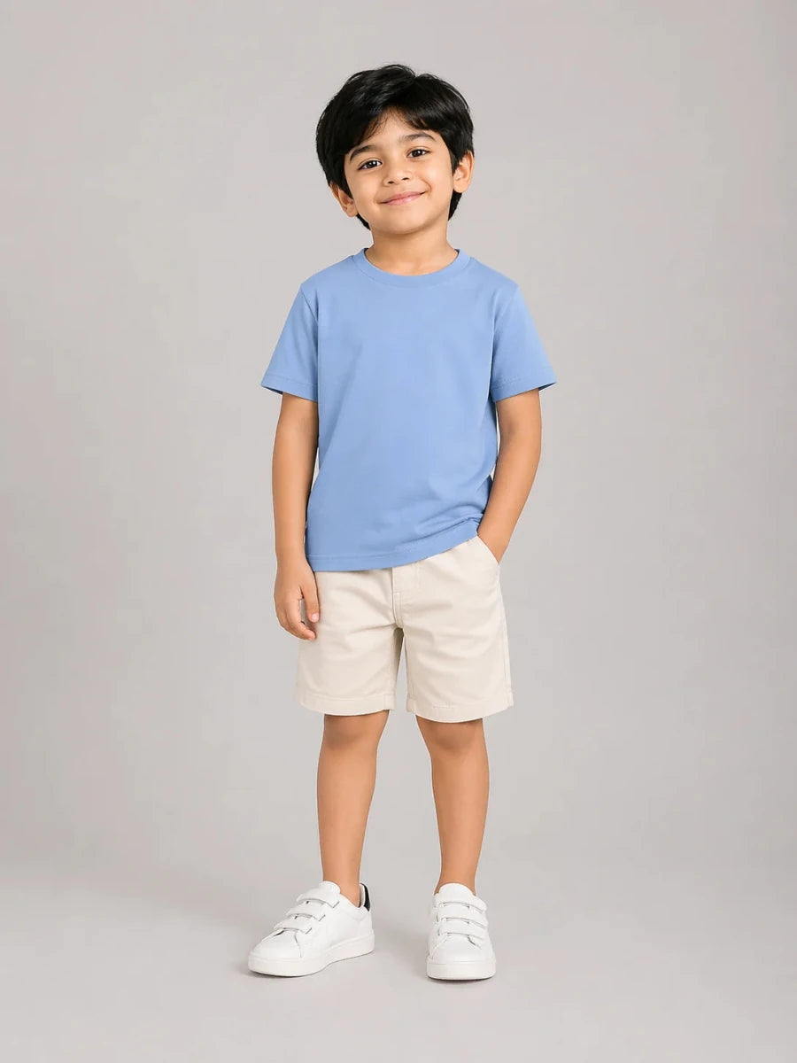 Boys Everyday T-shirt: Powder Blue - Shop For Asha