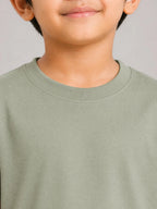 Boys Everyday T-shirt: Sage green - Shop For Asha