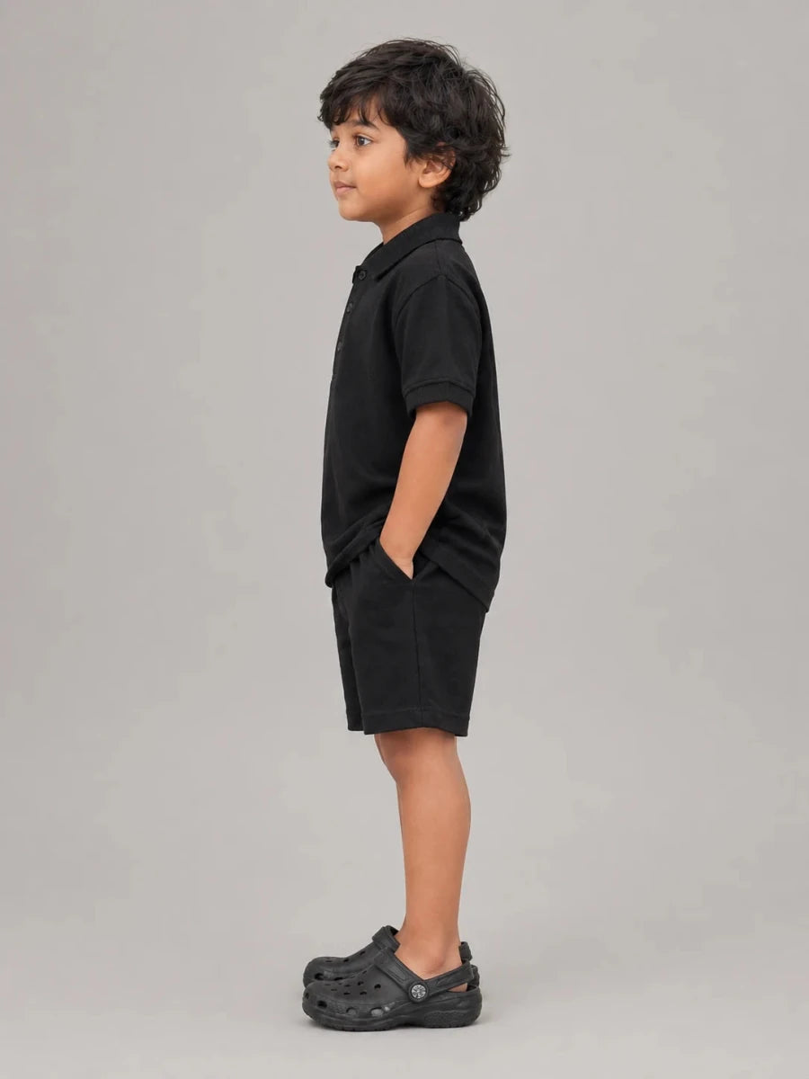 Boys Polo T-shirt: Black - Shop For Asha