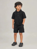 Boys Polo T-shirt: Black - Shop For Asha