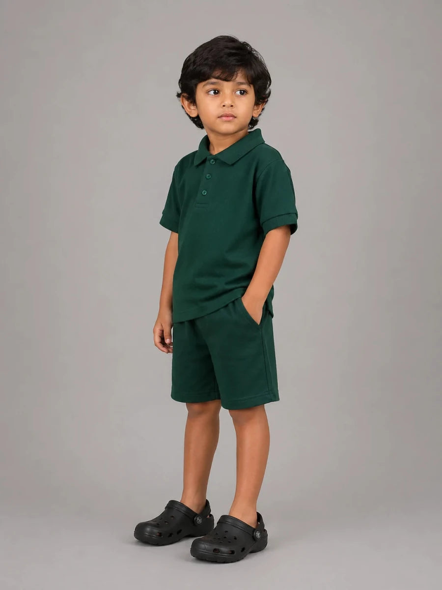 Boys Polo T-shirt: Forest Green - Shop For Asha