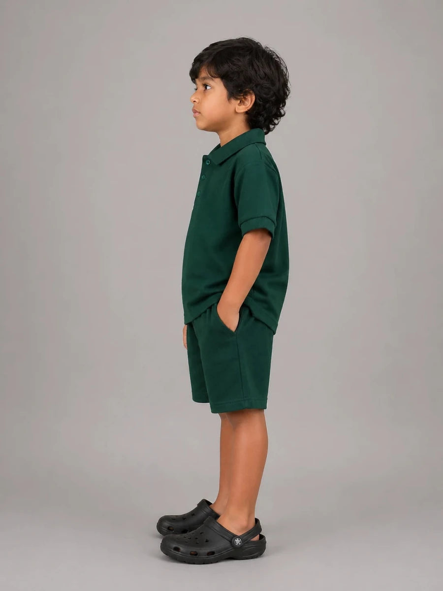 Boys Polo T-shirt: Forest Green - Shop For Asha
