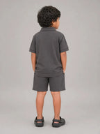 Boys Polo T-shirt: Grey - Shop For Asha