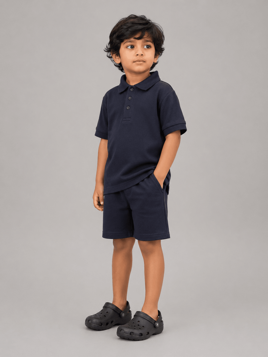 Boys Polo T-shirt: Navy - Shop For Asha