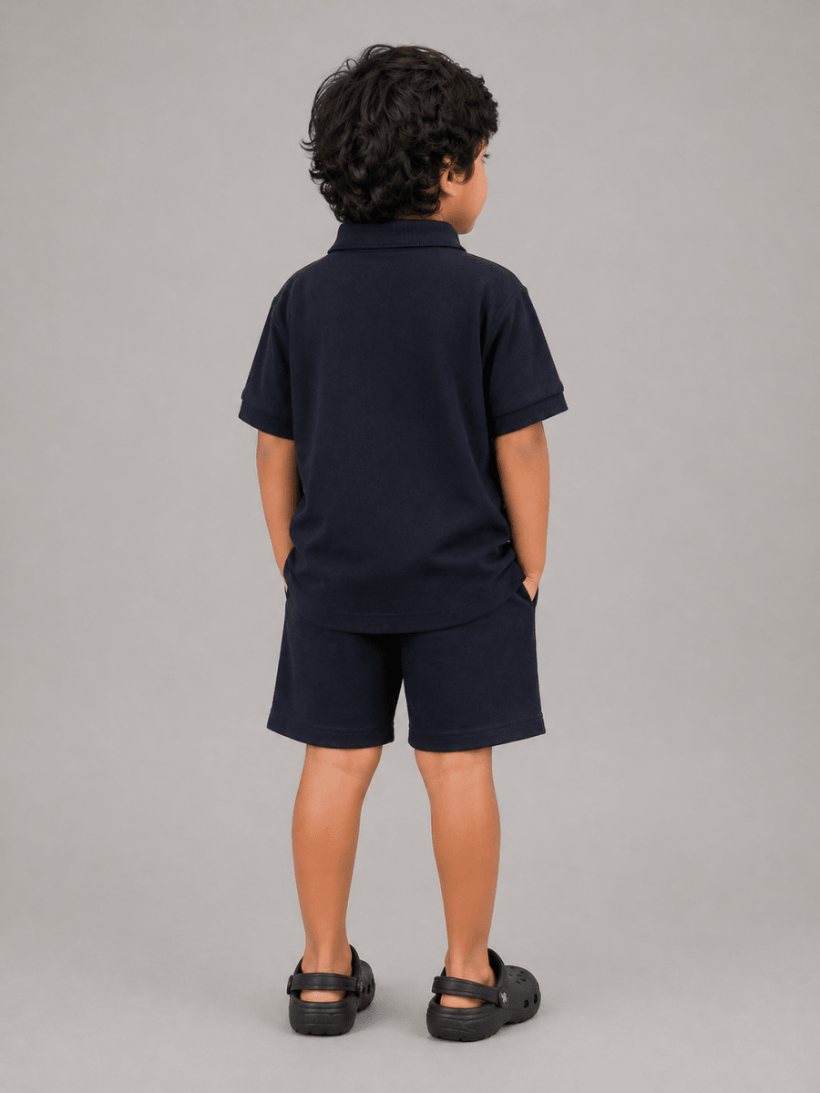 Boys Polo T-shirt: Navy - Shop For Asha
