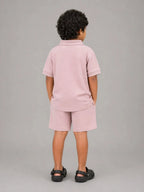 Boys Polo T-shirt: Peachy Pink - Shop For Asha