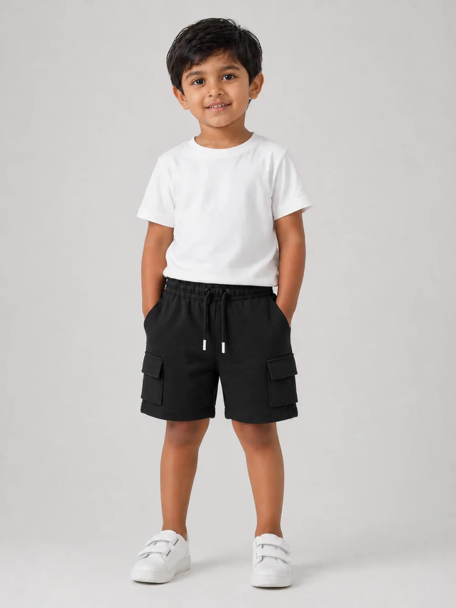 Boys Shorts: Black - Shop For Asha