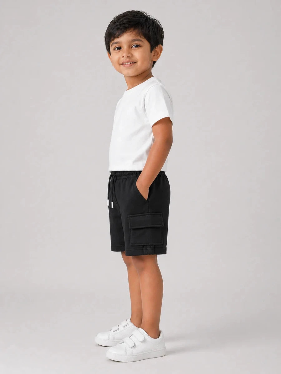 Boys Shorts: Black - Shop For Asha