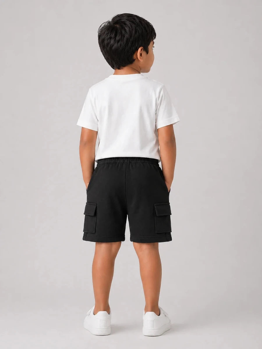 Boys Shorts: Black - Shop For Asha