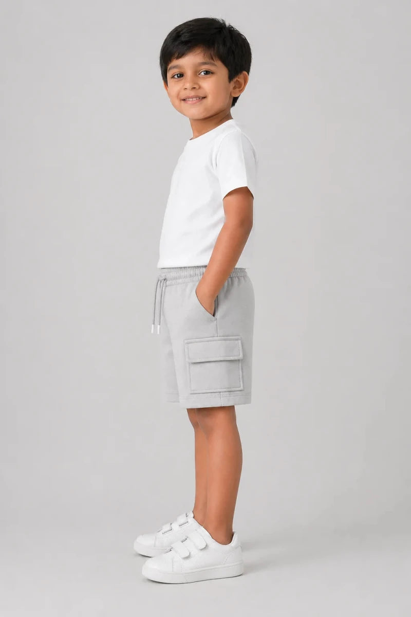 Boys Shorts: Light Grey - Shop For Asha