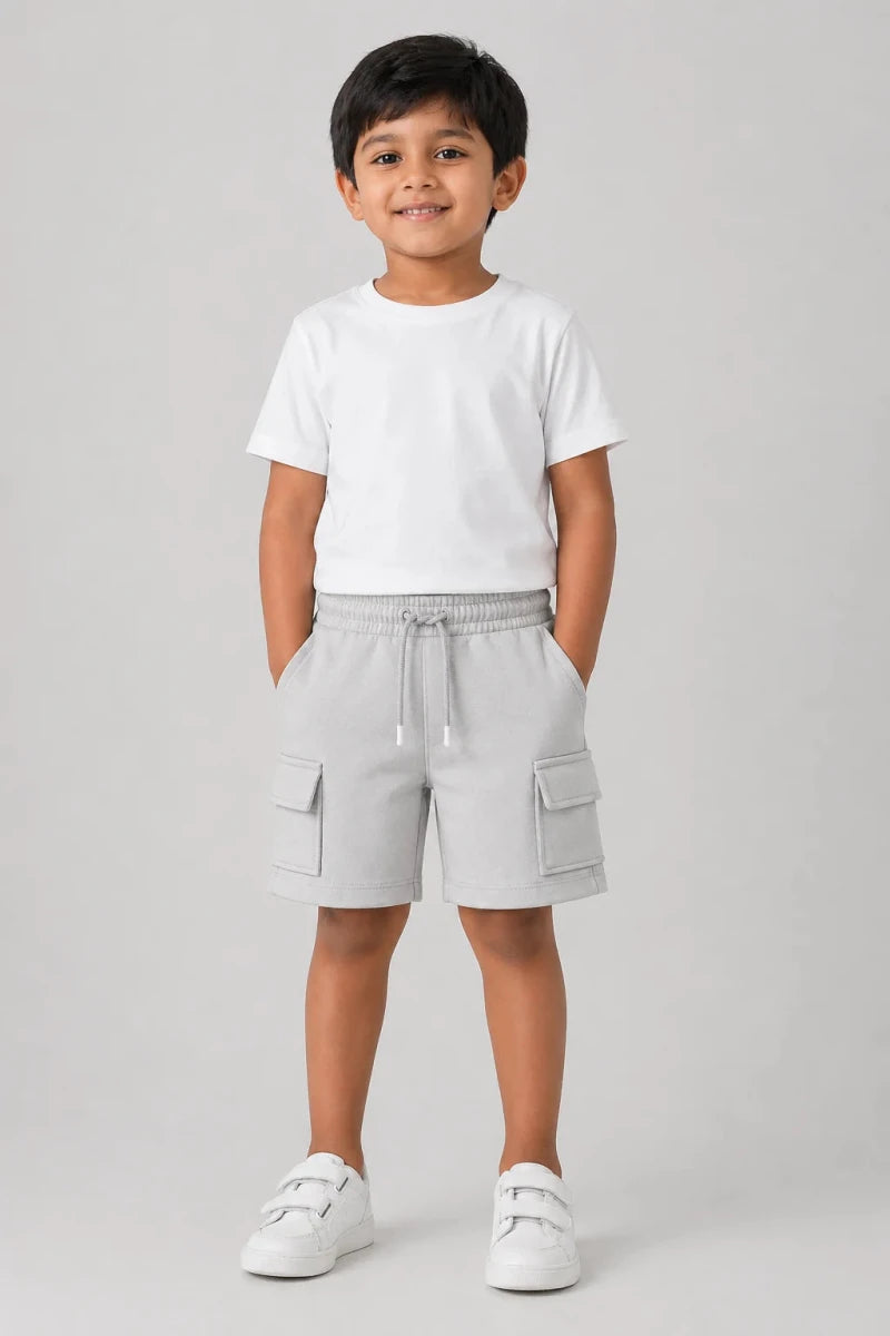 Boys Shorts: Light Grey - Shop For Asha