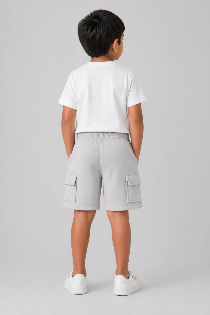Boys Shorts: Light Grey - Shop For Asha