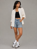The Everyday Crinkle Shirt: Coconut White
