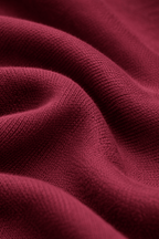 Burgundy Oversize Fit Crew Neck T-shirt with Patch Pocket - Shop For Asha