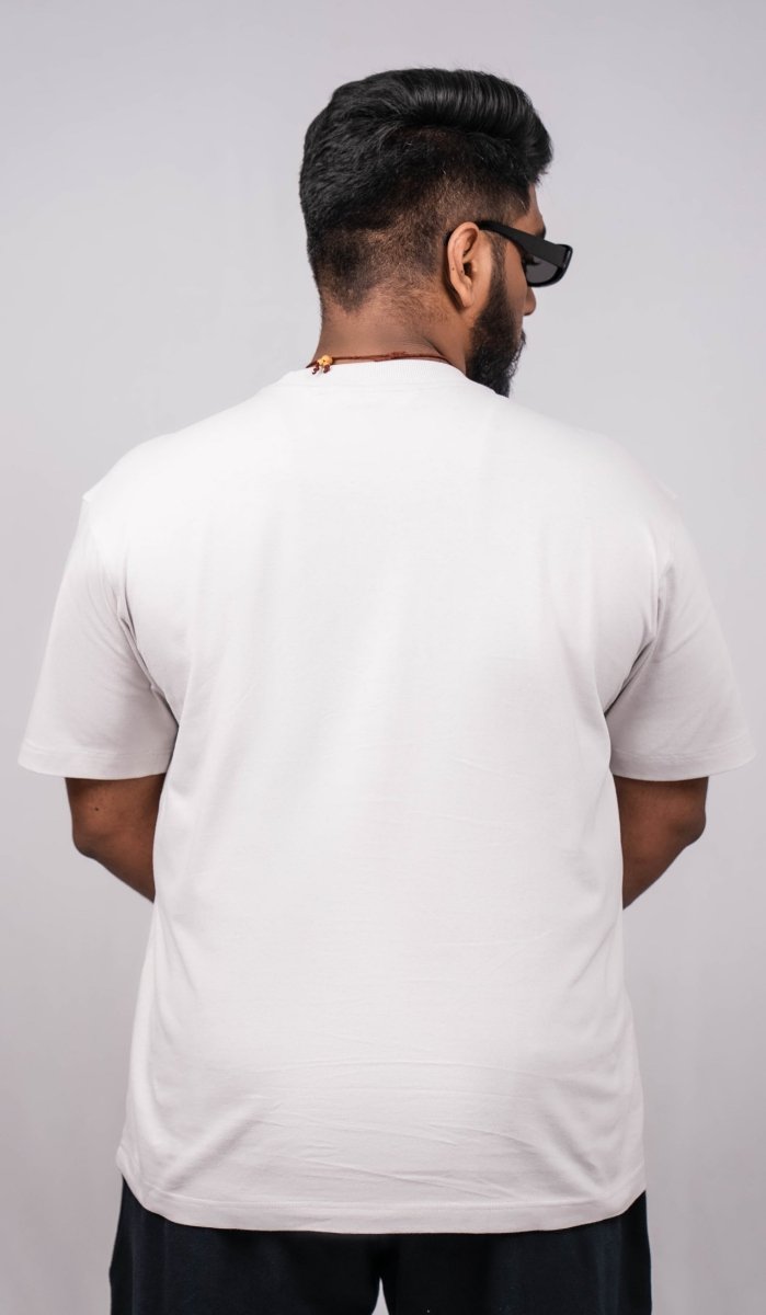 Cloud Grey Crew Neck Regular Fit T-shirt - Shop For Asha