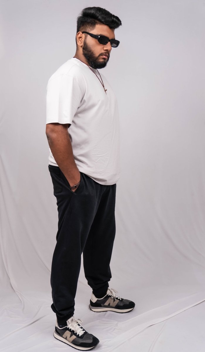 Cloud Grey Crew Neck Regular Fit T-shirt - Shop For Asha