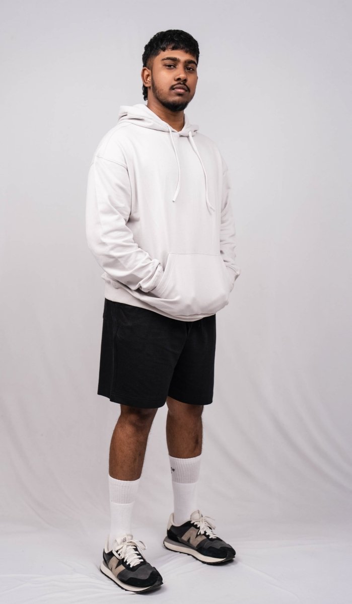 Cloud Grey Oversize Fit Hoodie - Shop For Asha