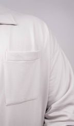 Cloud Grey Regular Fit Shacket - Shop For Asha