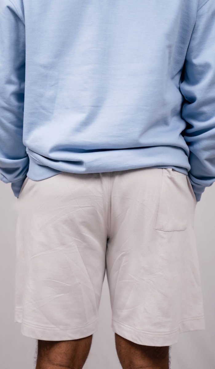Cloud Grey Regular Fit Shorts - Shop For Asha