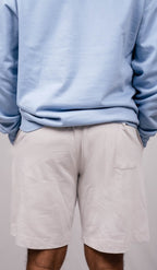 Cloud Grey Regular Fit Shorts - Shop For Asha
