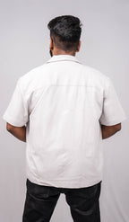 Cloud Grey Resort Collar Shirt - Shop For Asha