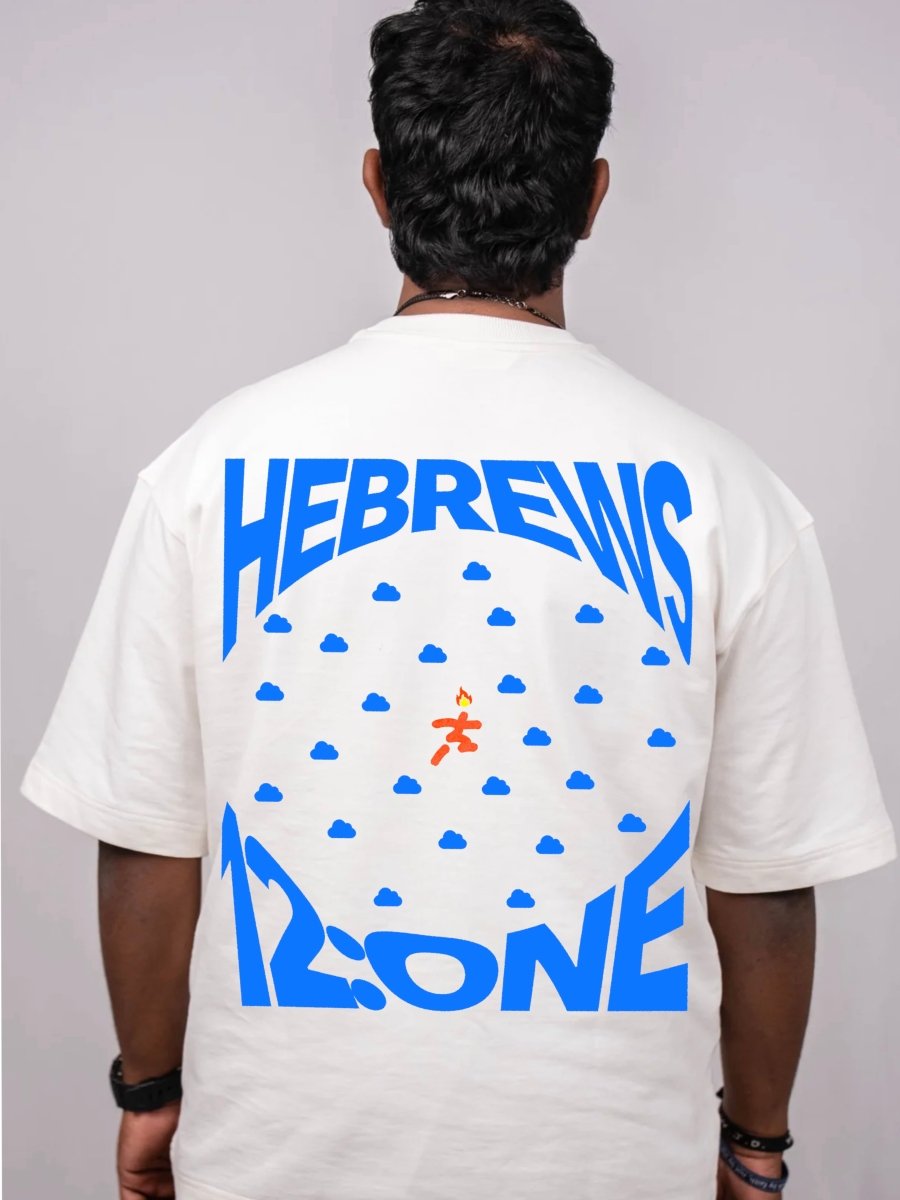 Clouds of Witness Pearl White Over Sized Fit T-Shirt - Shop For Asha