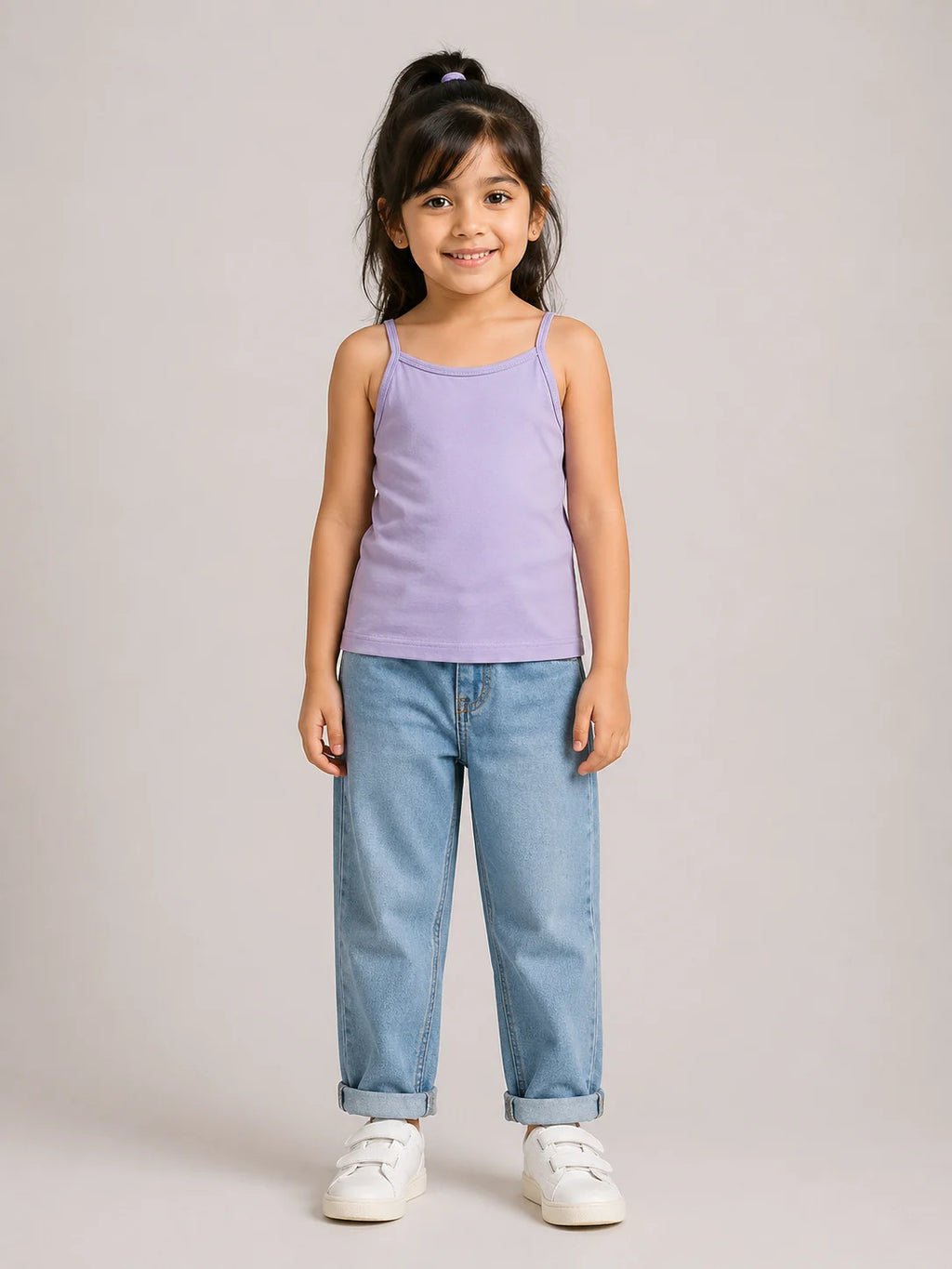 Girls Spaghetti top: Lilac