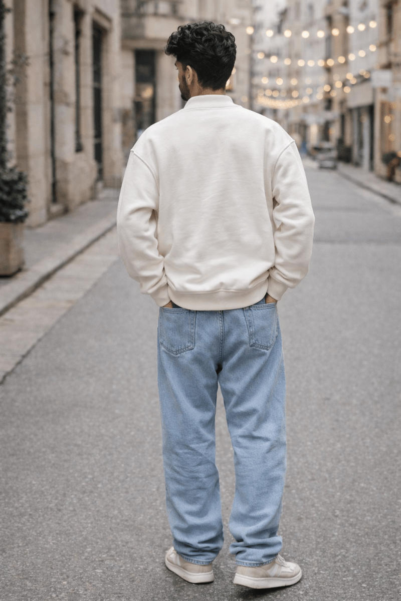 Coconut white Bomber Jacket - Shop For Asha