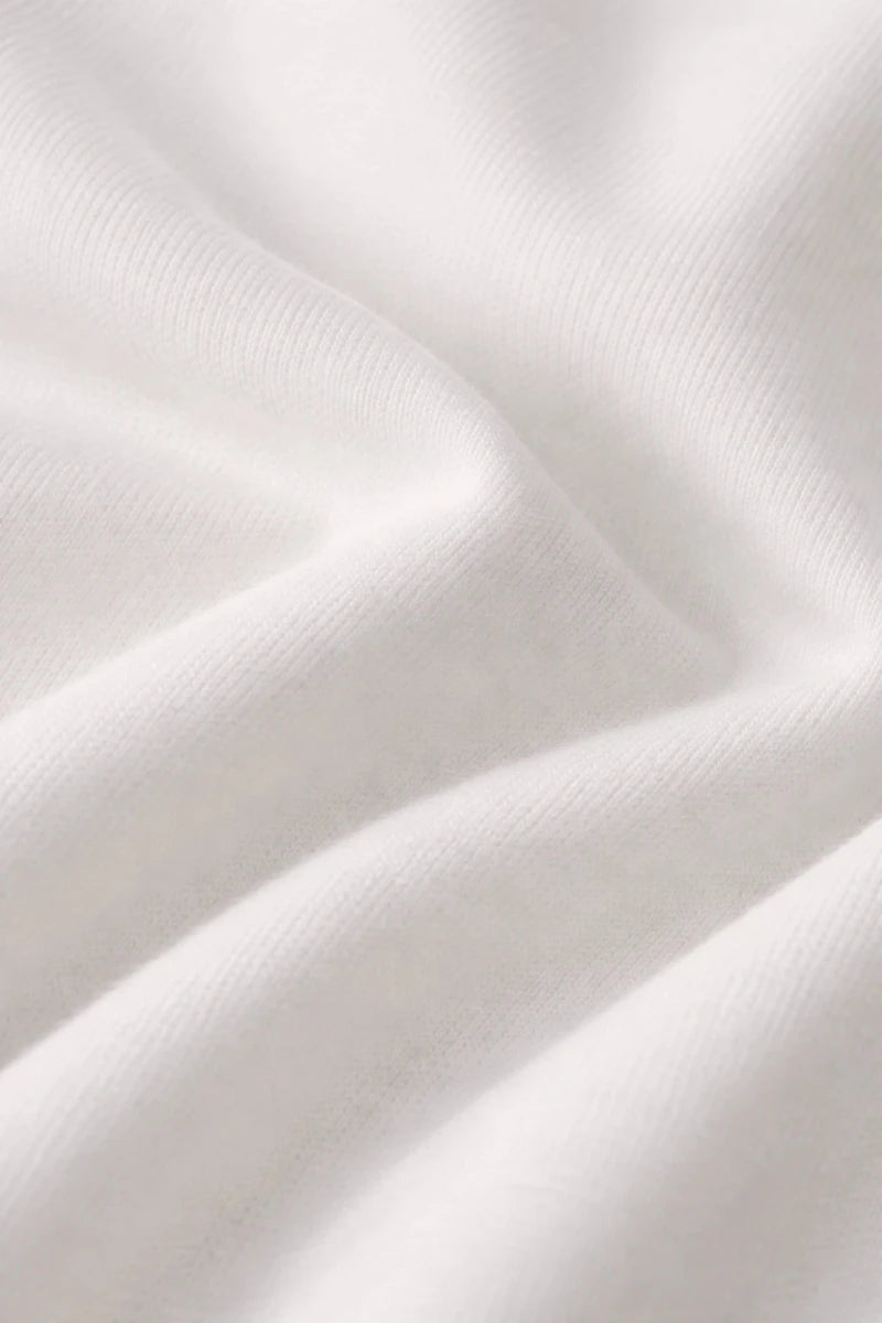 Coconut White Crew Neck T-Shirt - Shop For Asha