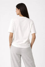 Coconut White Crew Neck T-Shirt - Shop For Asha