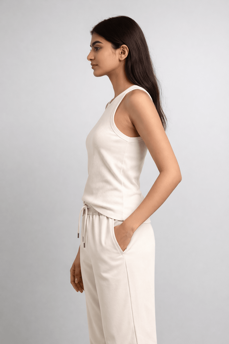 Coconut White Tank Top - Shop For Asha