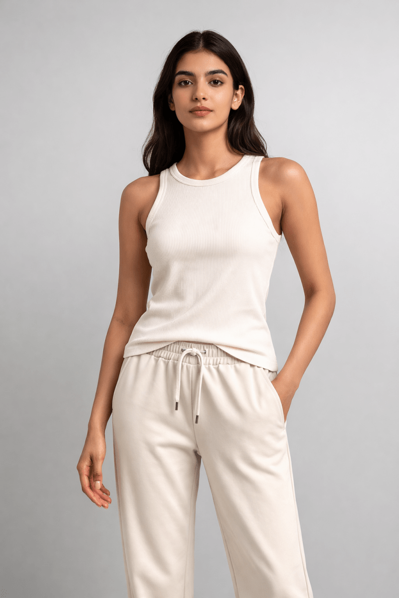 Coconut White Tank Top - Shop For Asha