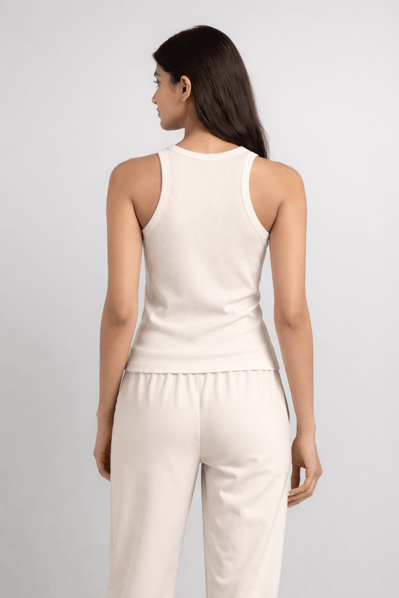 Coconut White Tank Top - Shop For Asha