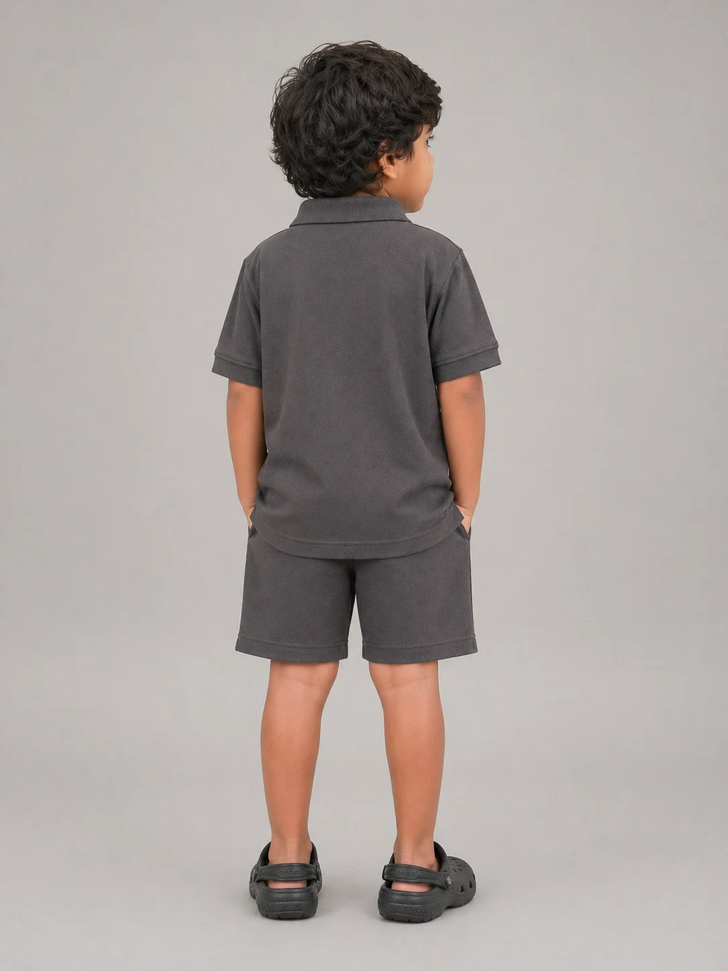 Boys Polo T-shirt: Grey