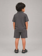 Boys Polo T-shirt: Grey