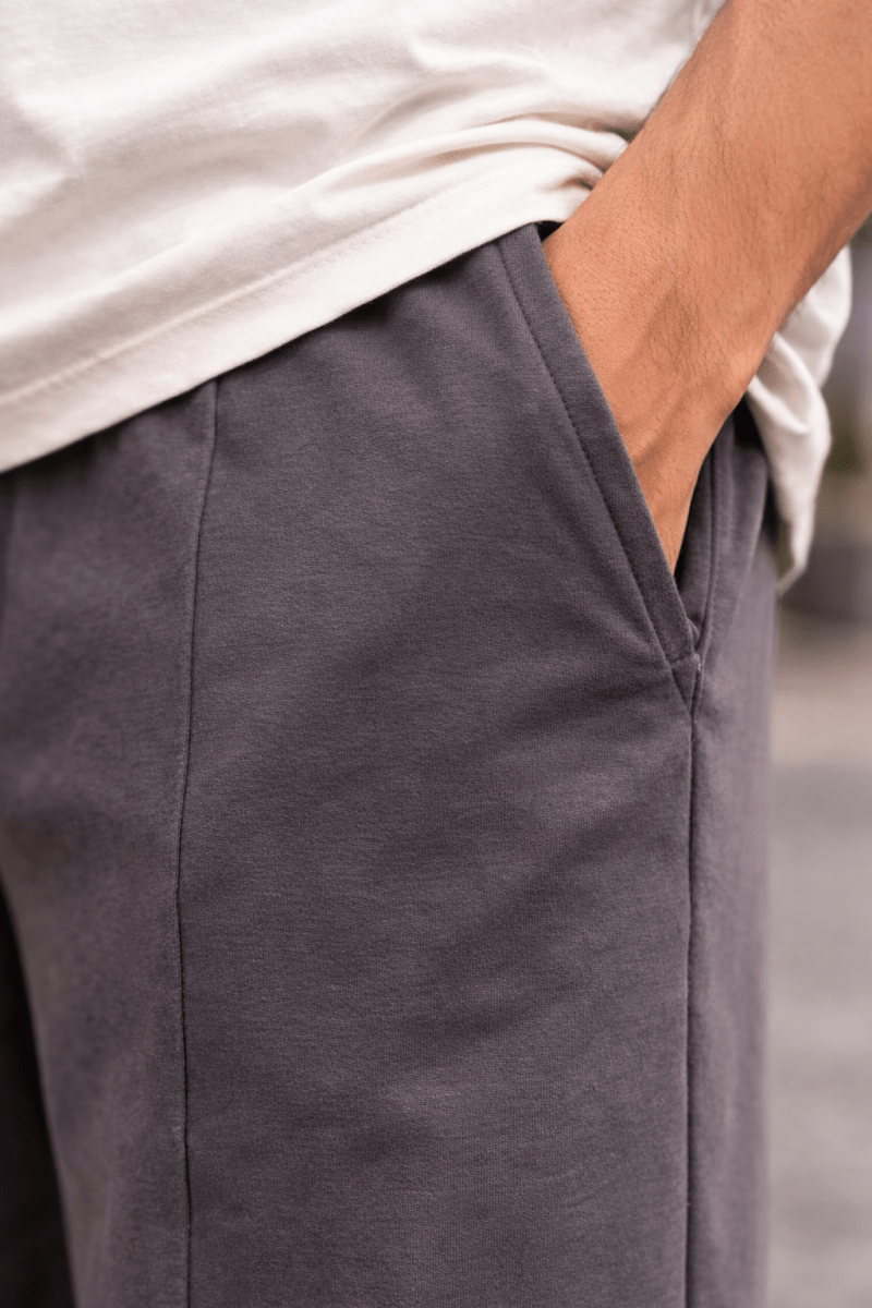 Dark Grey Cargo Track Pants - Shop For Asha