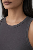 Dark Grey Tank Top - Shop For Asha